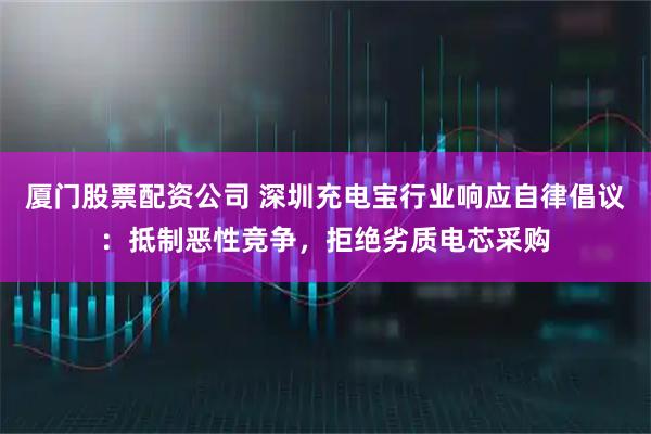 厦门股票配资公司 深圳充电宝行业响应自律倡议：抵制恶性竞争，拒绝劣质电芯采购